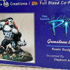 PITT STATUE GEMSTONE EDITION BY MOORE CREATIONS CERTIFICATE OF AUTHENTICITY RARE